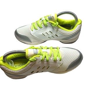 Vionic Athletic Shoes Running Women's 8.5 White/Green 1st Ray Technology
